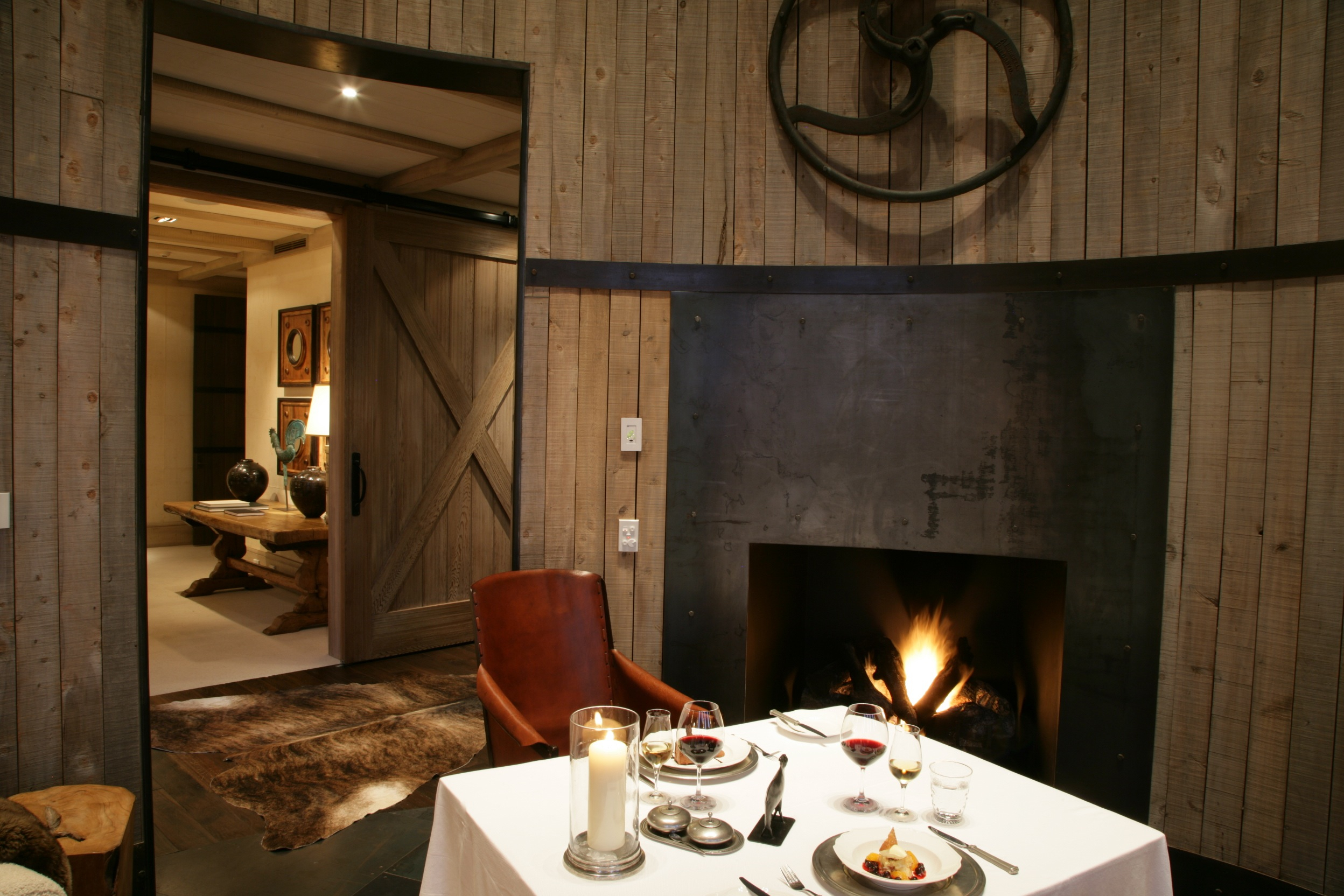 09-Cape-Kidnappers-dining-in-the-Snug-Lodge The Farm at Cape Kidnappers