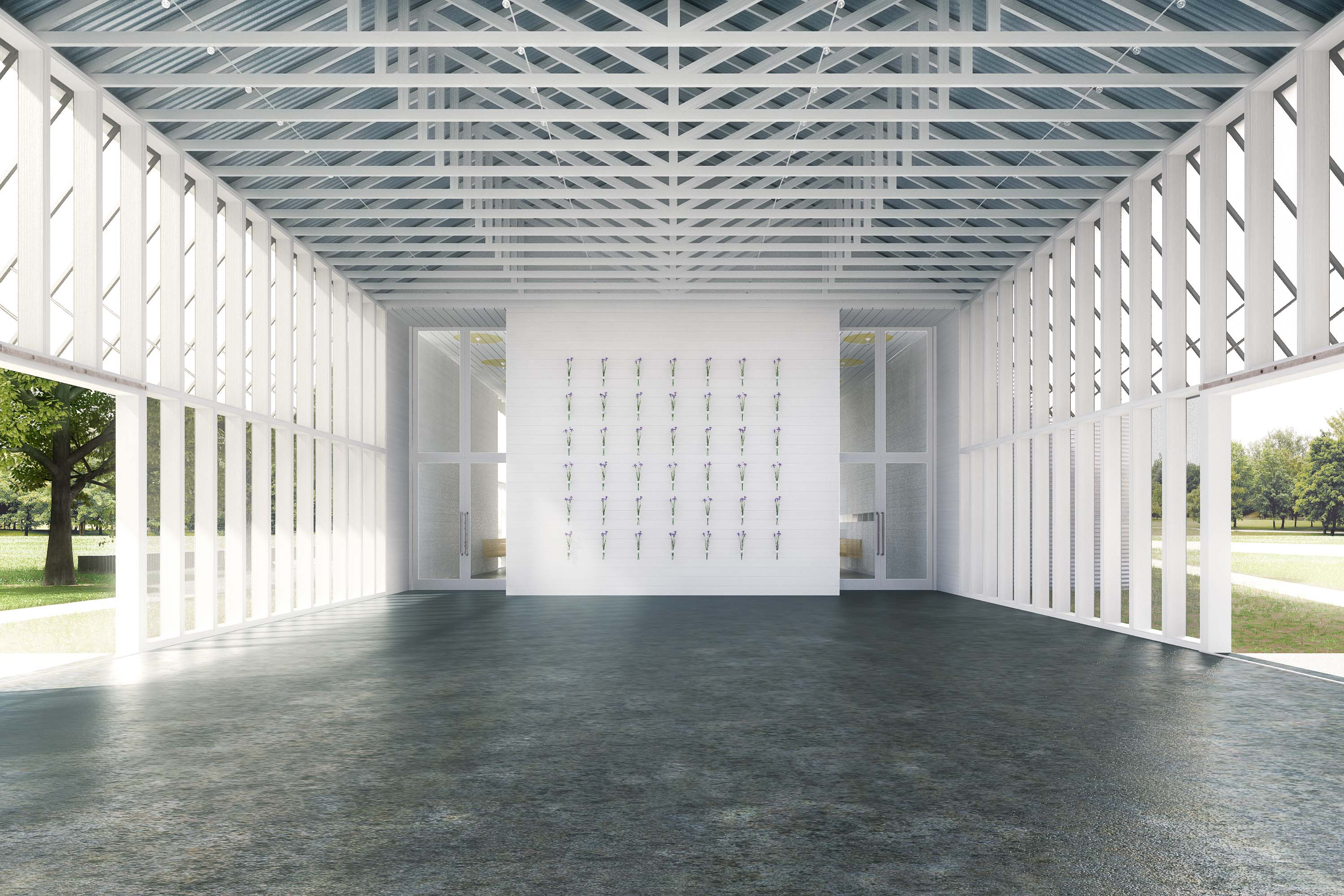 Breezeway_Int_Flower_Wall Prospect House