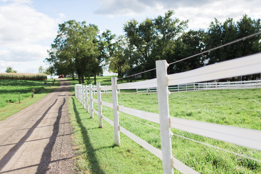 farm-wedding-fence-driveway The Century Barn