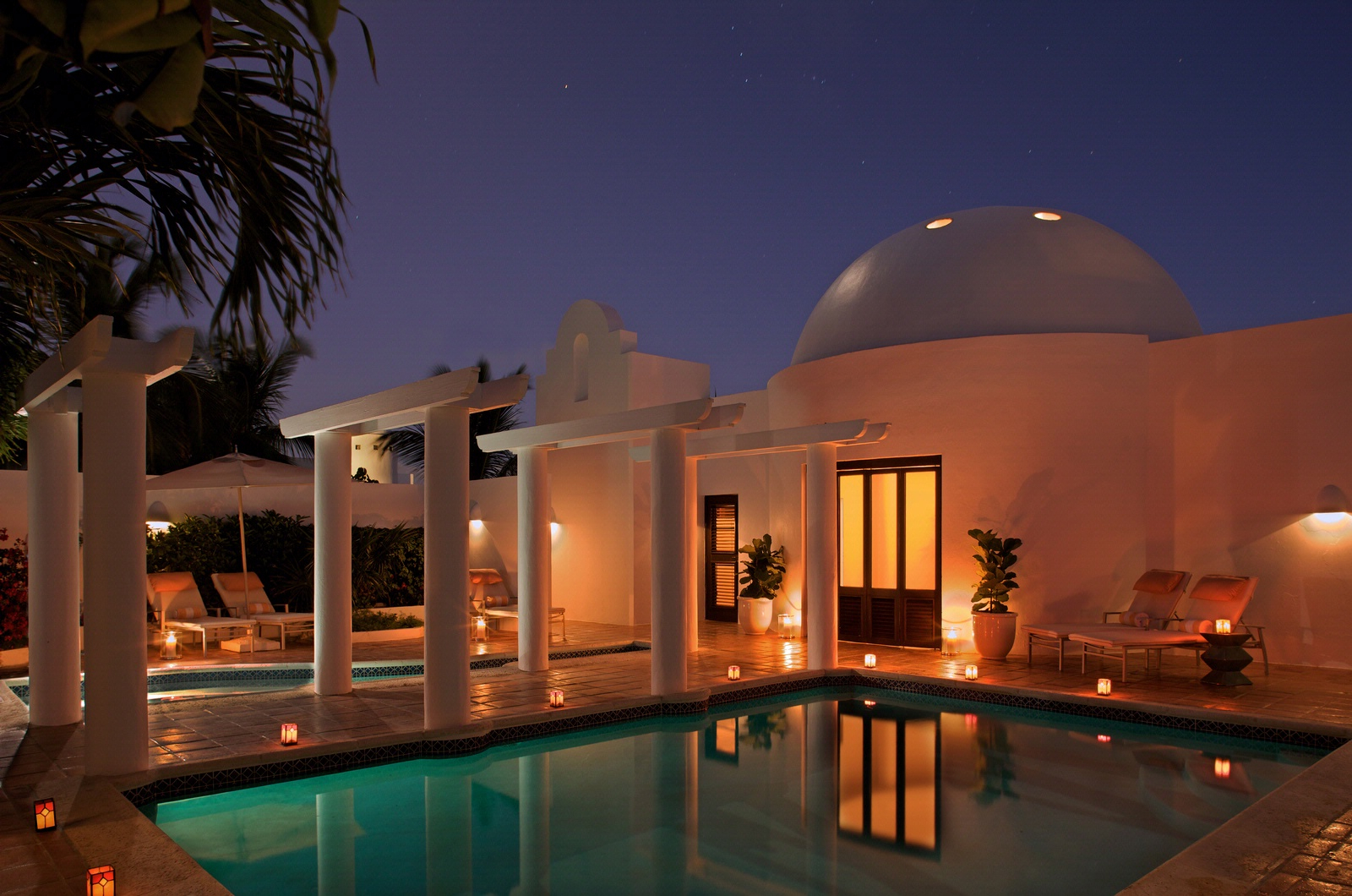 resort-pool-at-night Cap Juluca