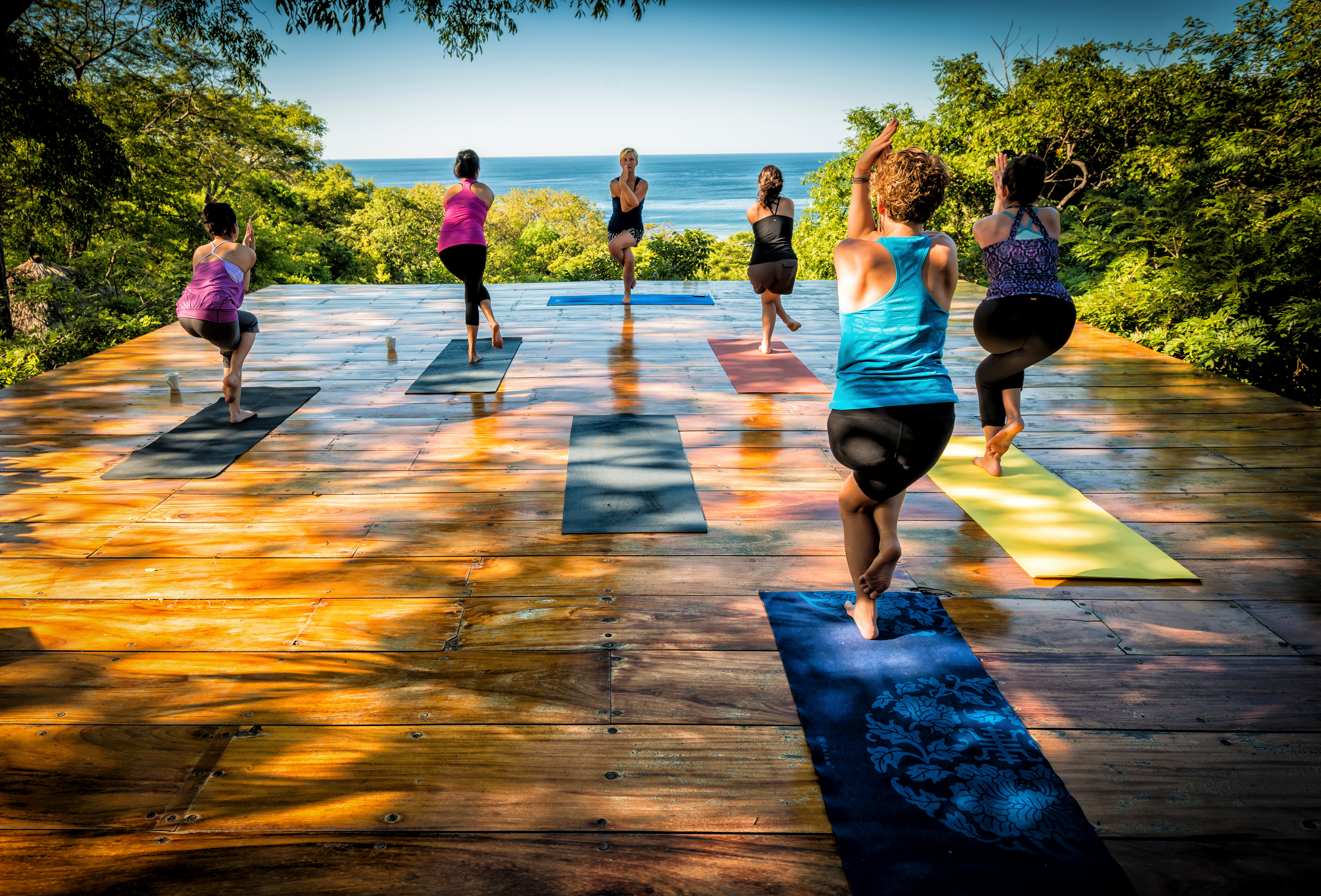 Yoga on deck Buena Vista Surf Club