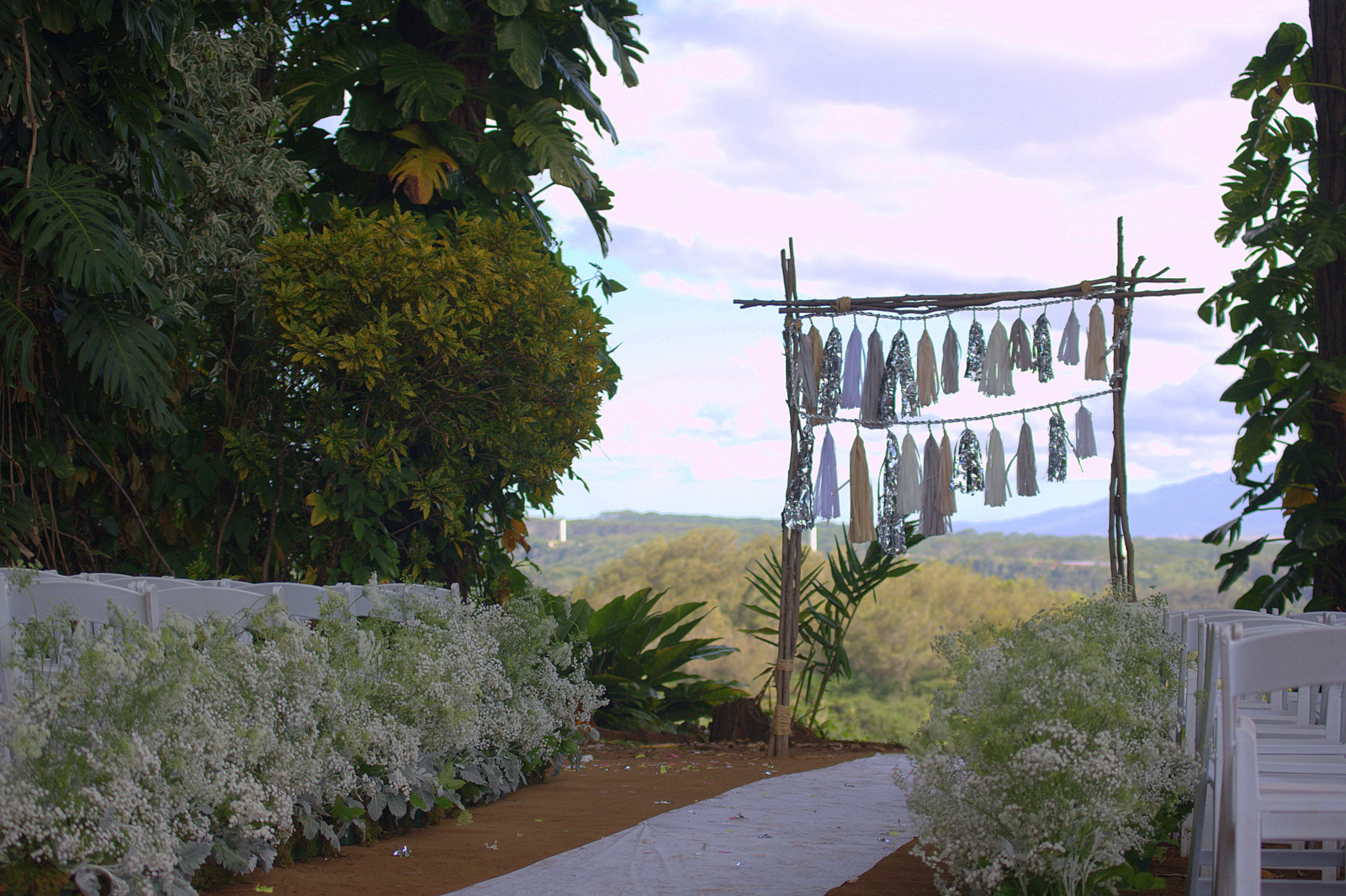 Ferns Garden Ceremony Sunset Ranch Hawaii