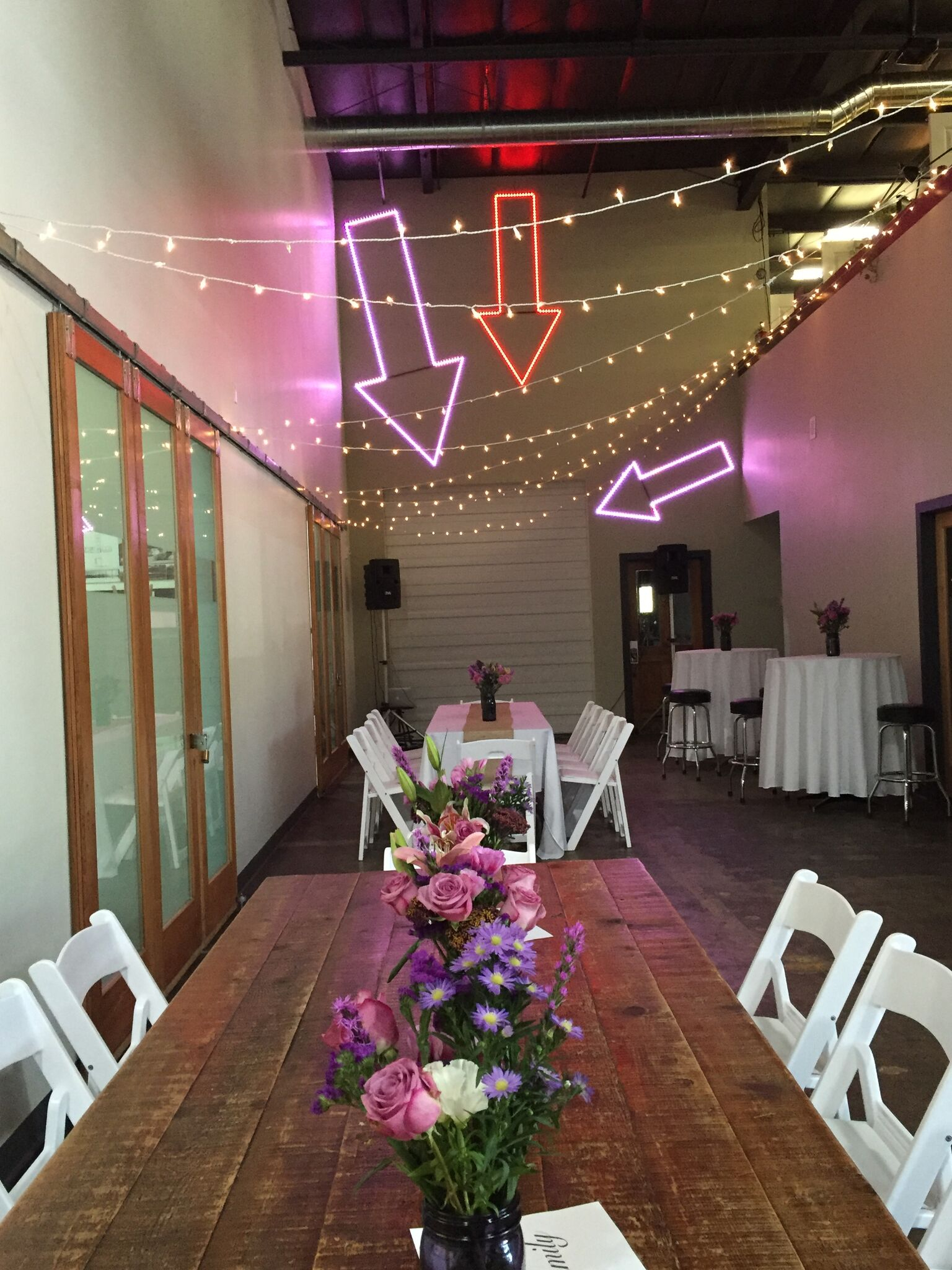 wedding party set up 2 The Studio (Boulder)