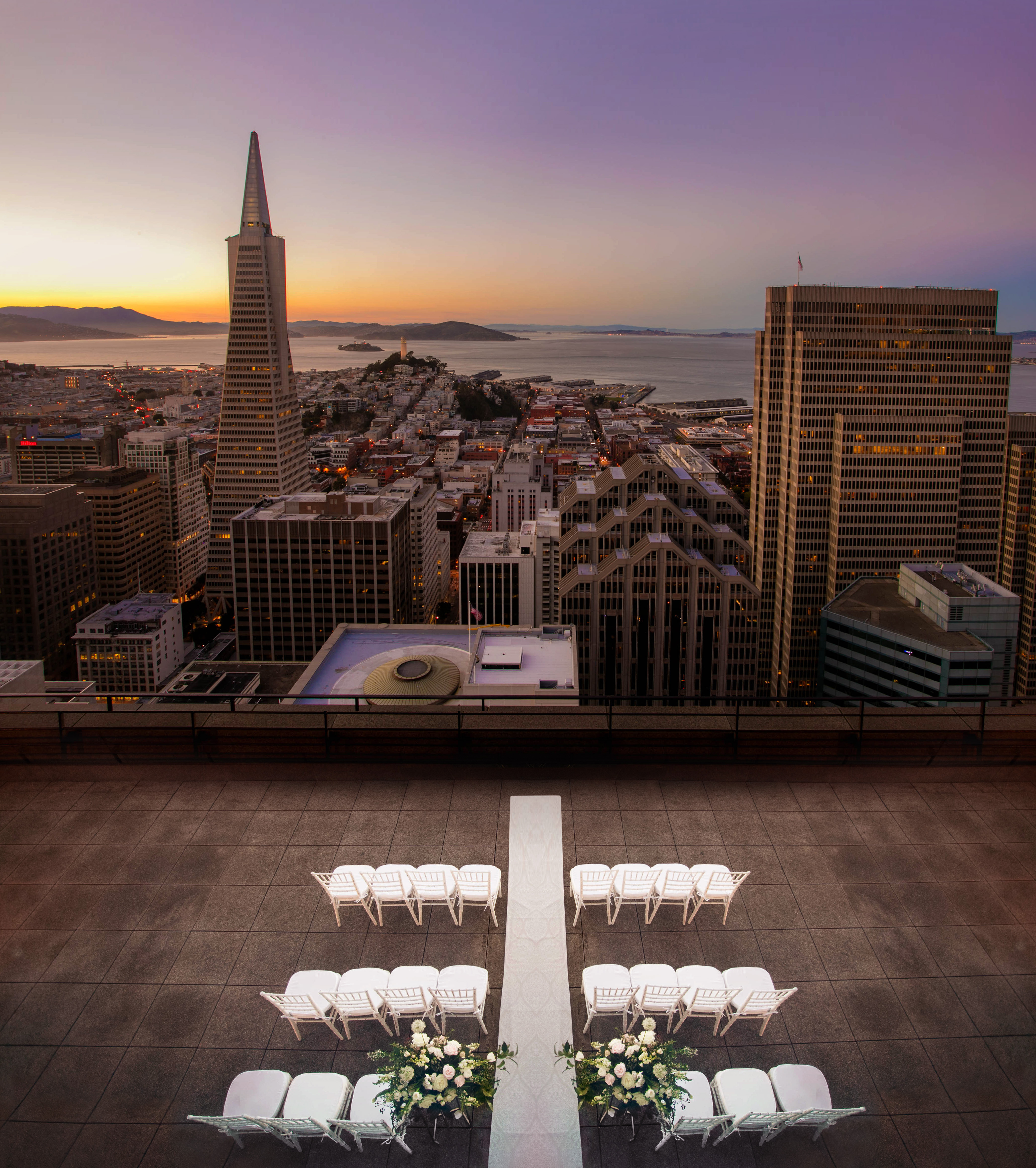 Sky Deck Wedding 3 Loews Regency San Francisco