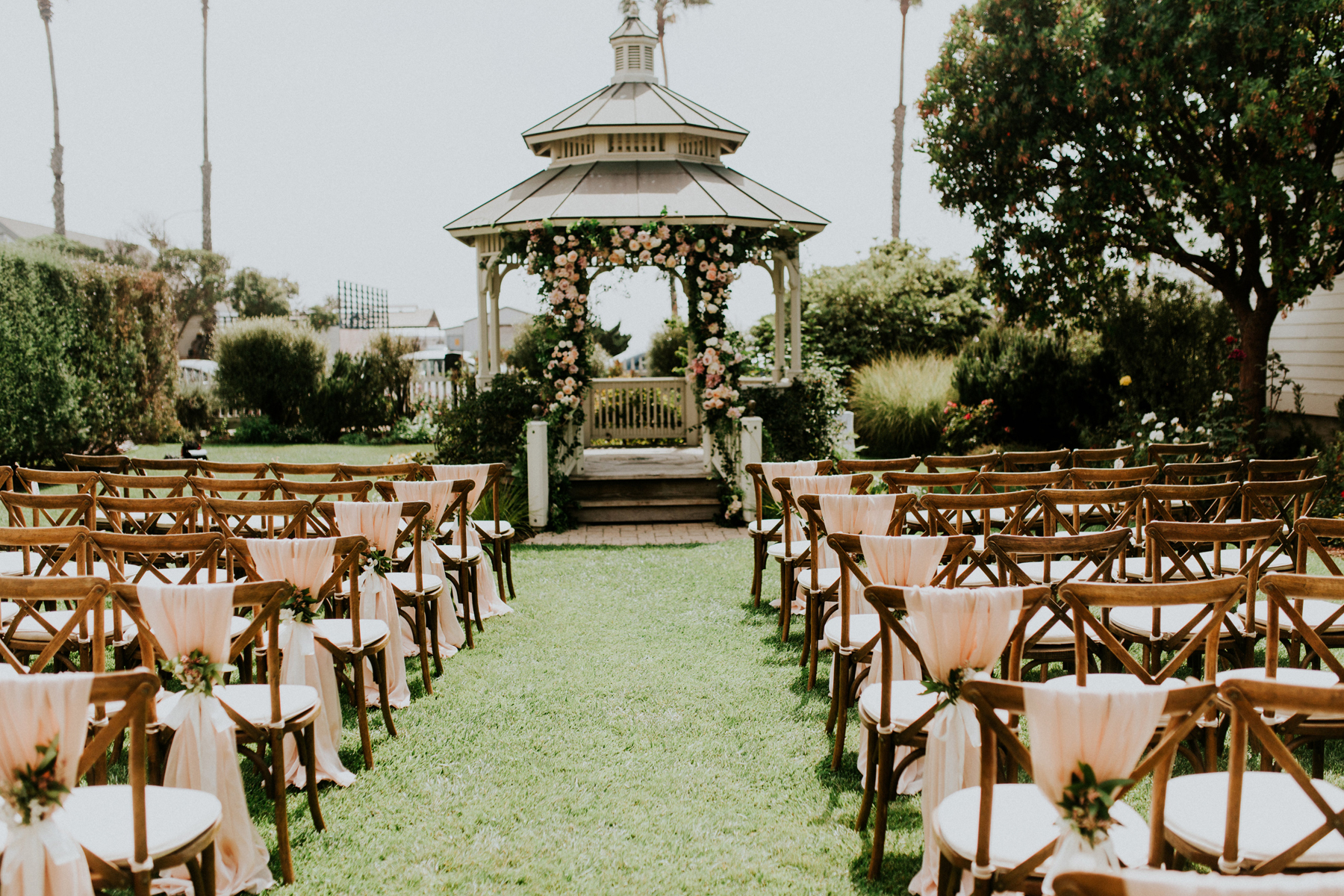 Cass House Wedding Ceremony 2 Cass House Cayucos