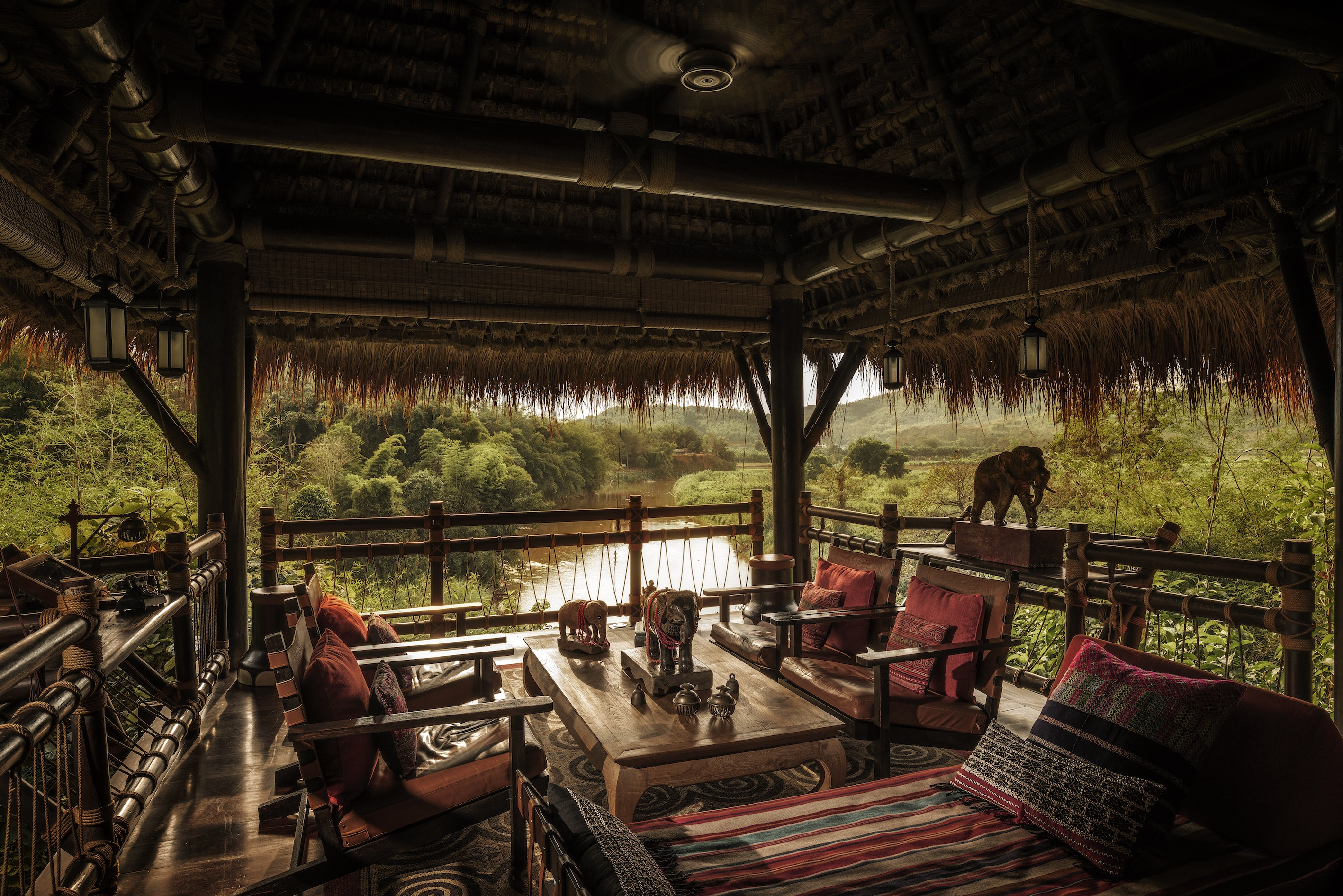 Burma Bar 1 Four Seasons Tented Camp at Golden Triangle