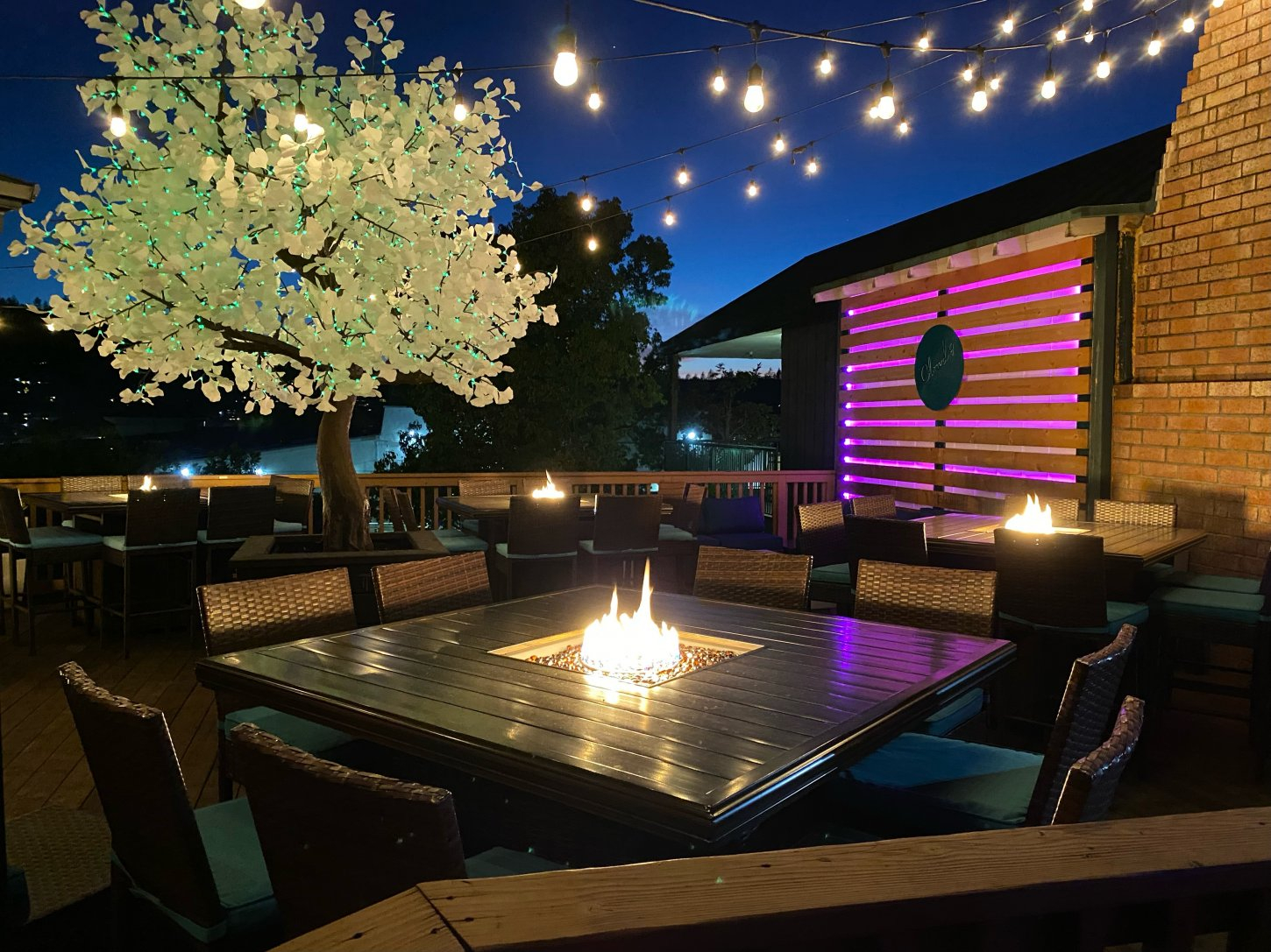 Cloud 9 Rooftop Dining at Bruno's Night Time Bruno's Bar and Grill