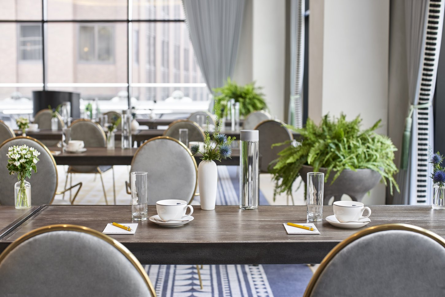 TWSH Gerdau Ballroom Classroom Table The Wall Street Hotel