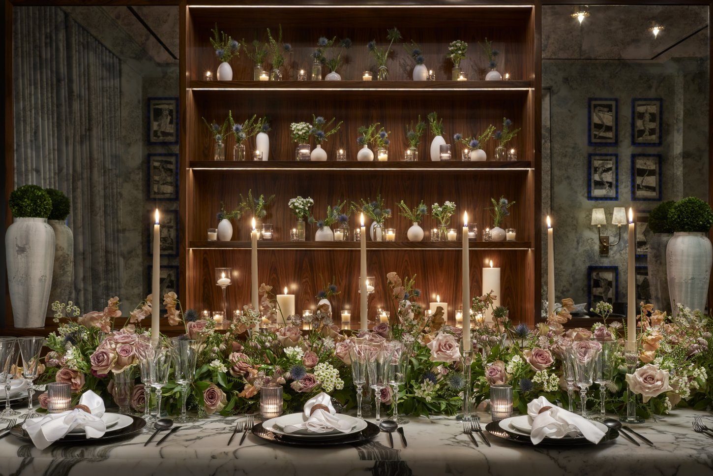 TWSH Pearl Room PDR Tablescape The Wall Street Hotel