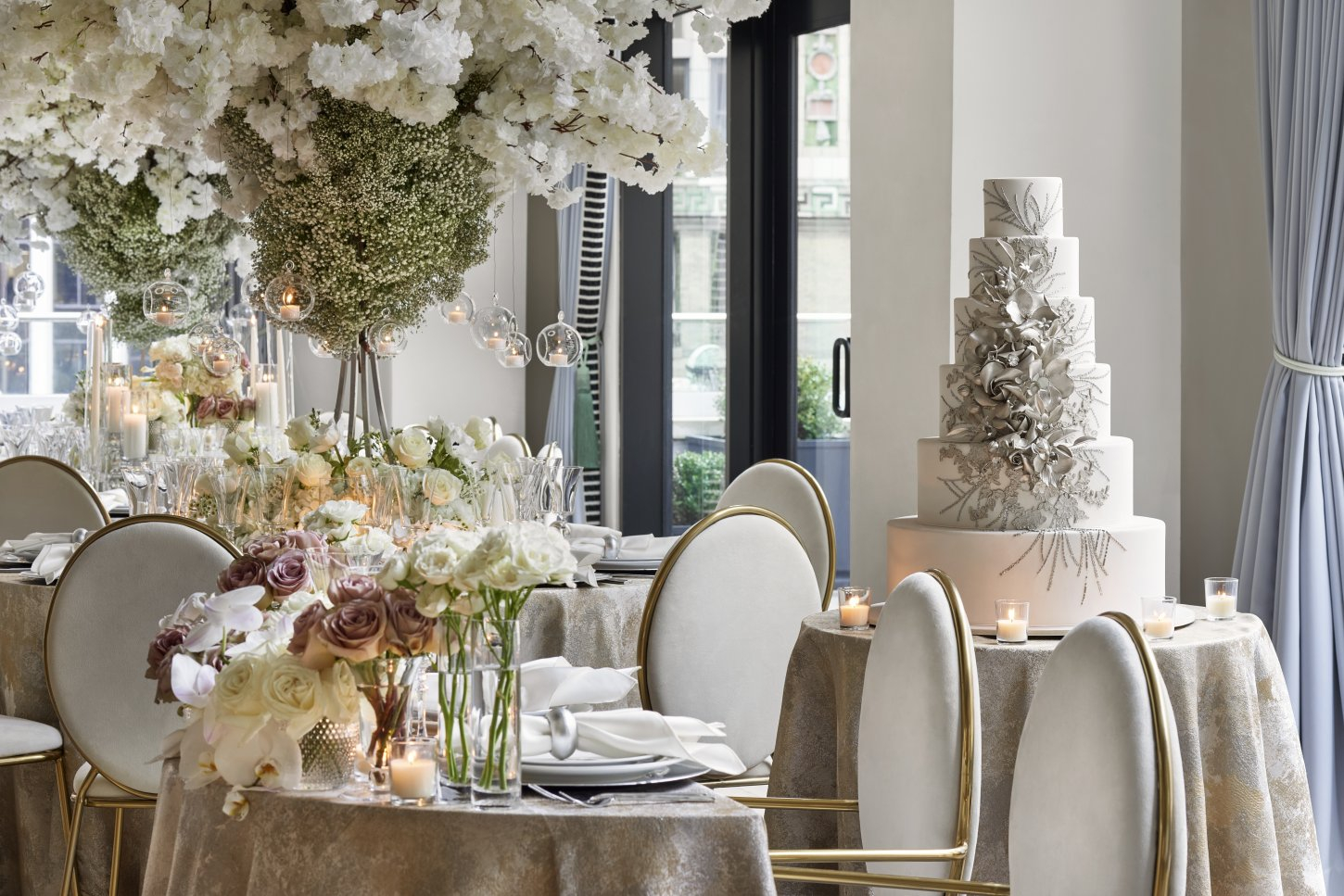 TWSH Gerdau Ballroom Wedding Daylight Sweethart Table The Wall Street Hotel