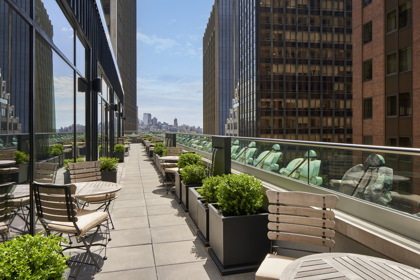 TWSH Rooftop Terrace Day Side The Wall Street Hotel
