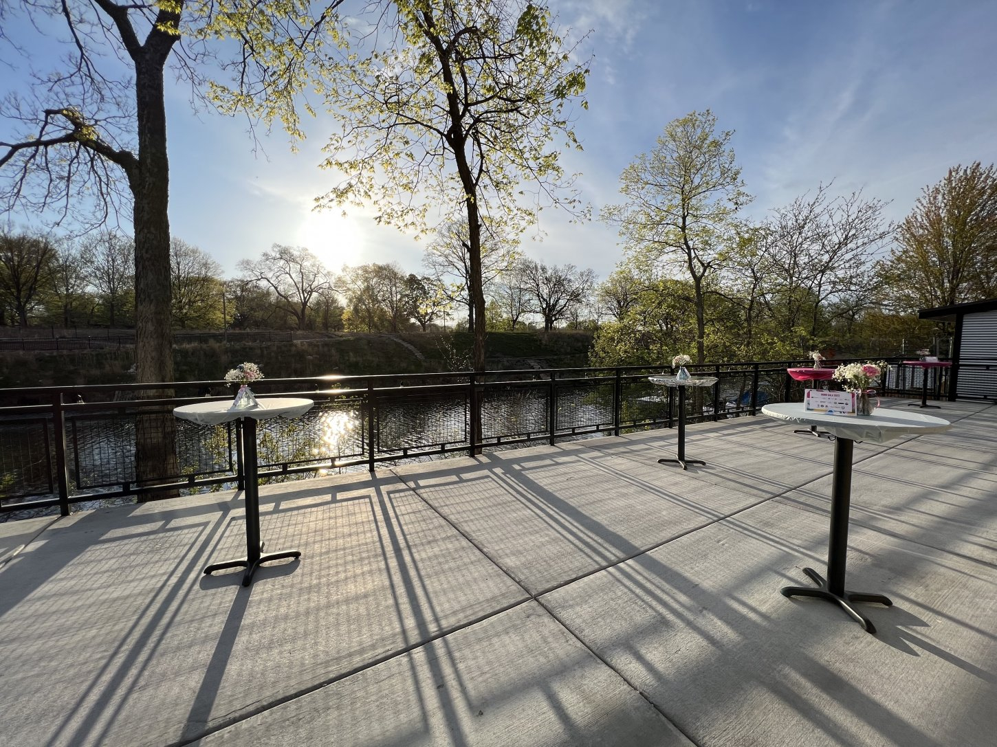 RR Deck Staged River Room at Burning Bush Brewery