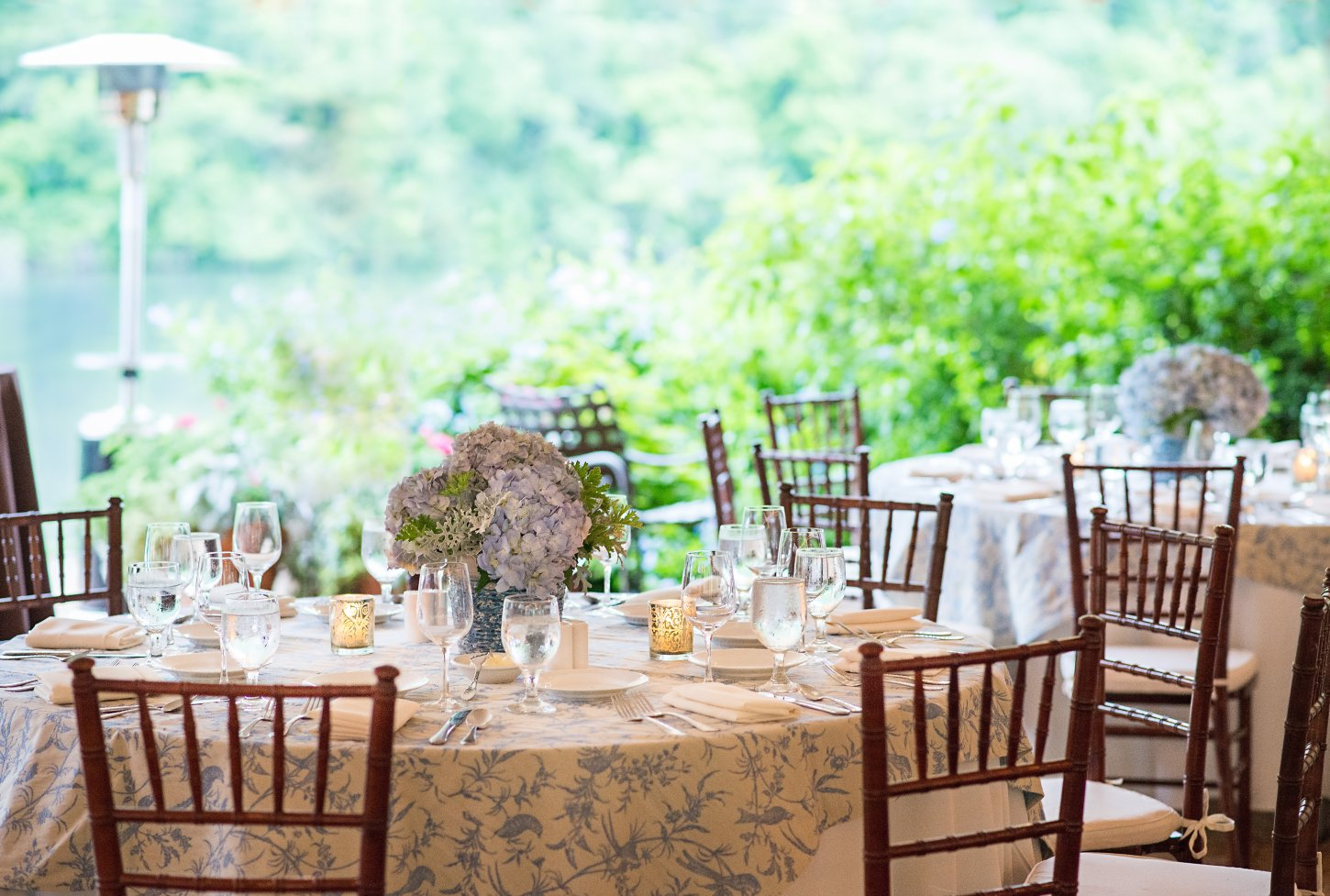 Corporate - Dining Set Up 3 Lake Austin Spa Resort