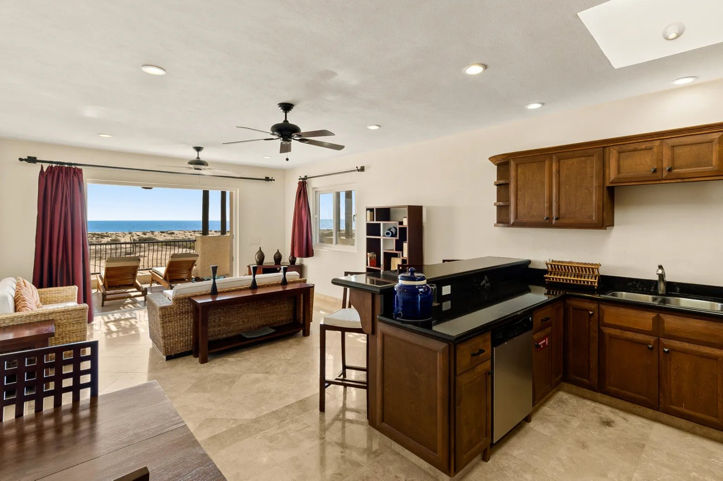 Guest Room_Living Room_Kitchen_Ocean Prana del Mar