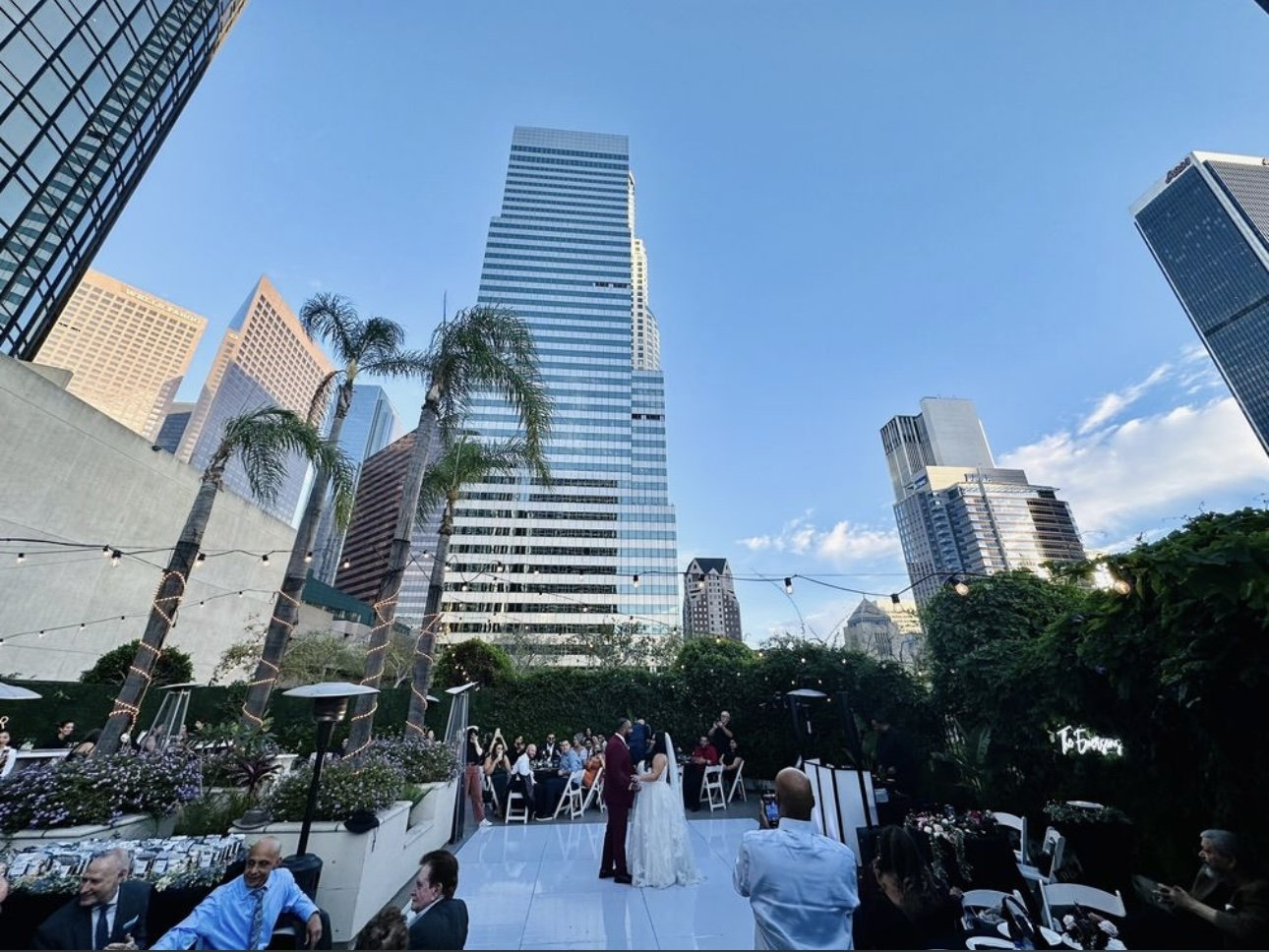 Wedding Dance floor side Bonaventure Brewing Co
