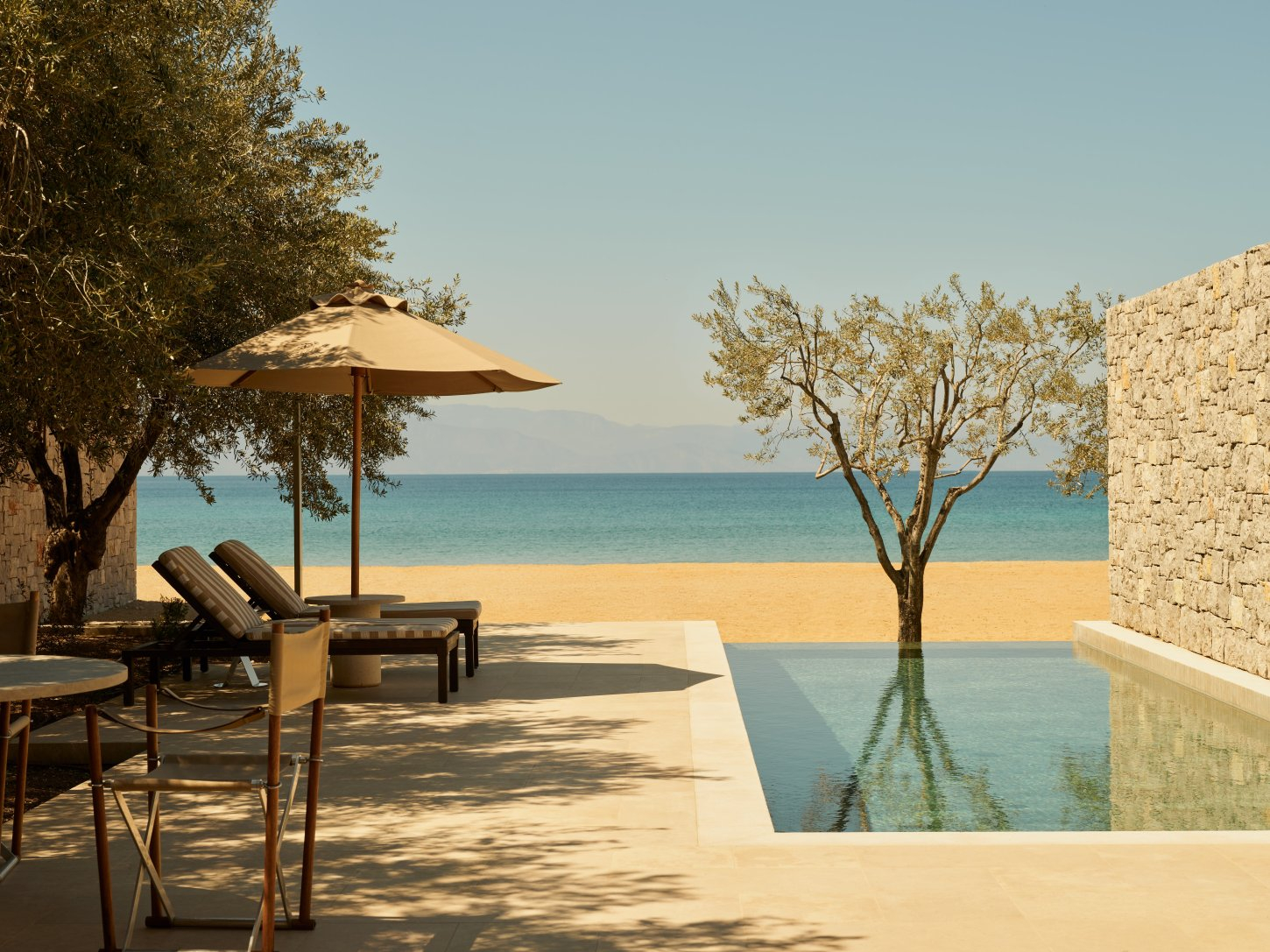 Amanzoe, Greece - Accommodation and Experience, Beach Club Cabana_42696 (1) Amanzoe
