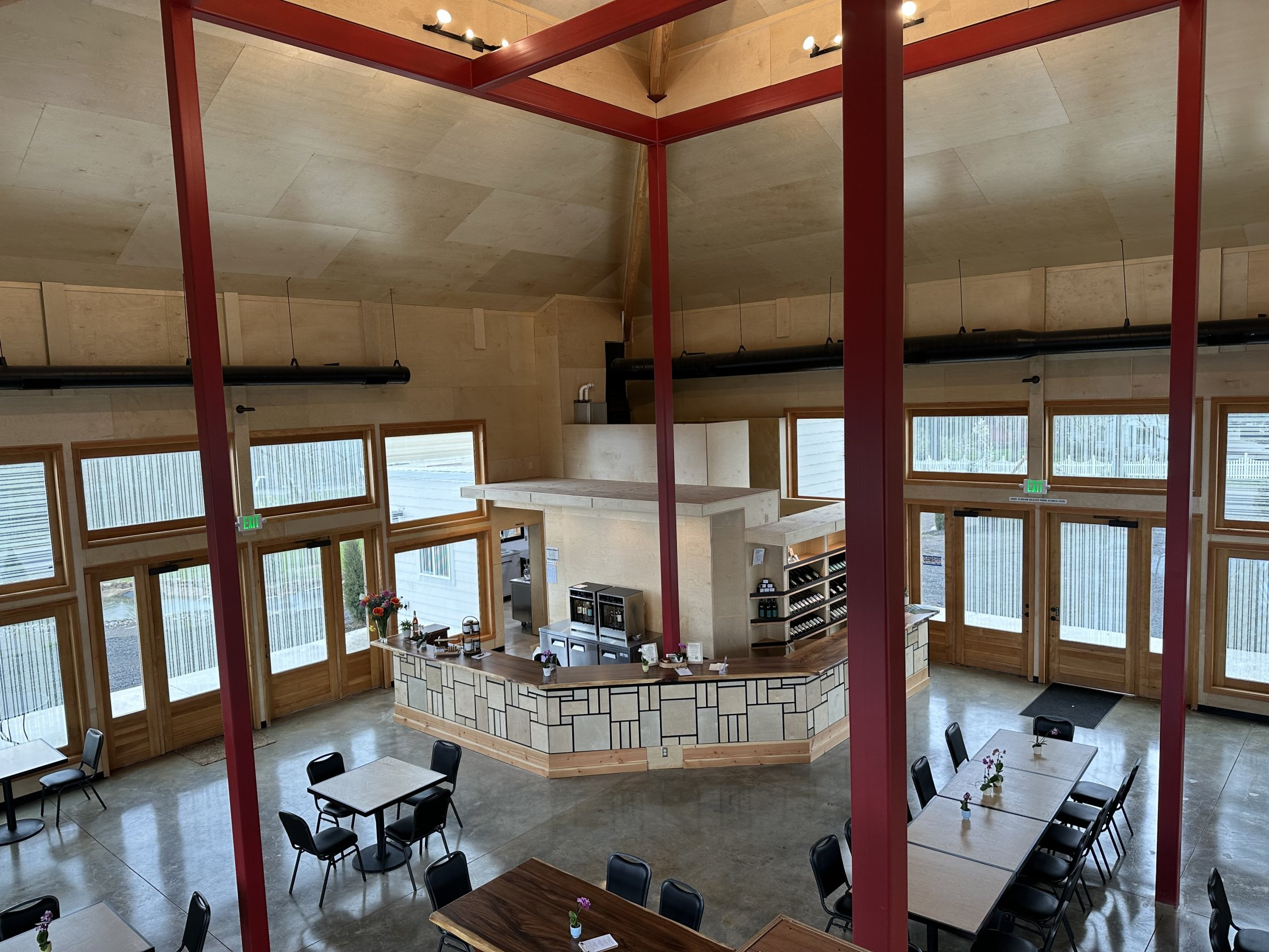 DTR Interior from above Archer Vineyard