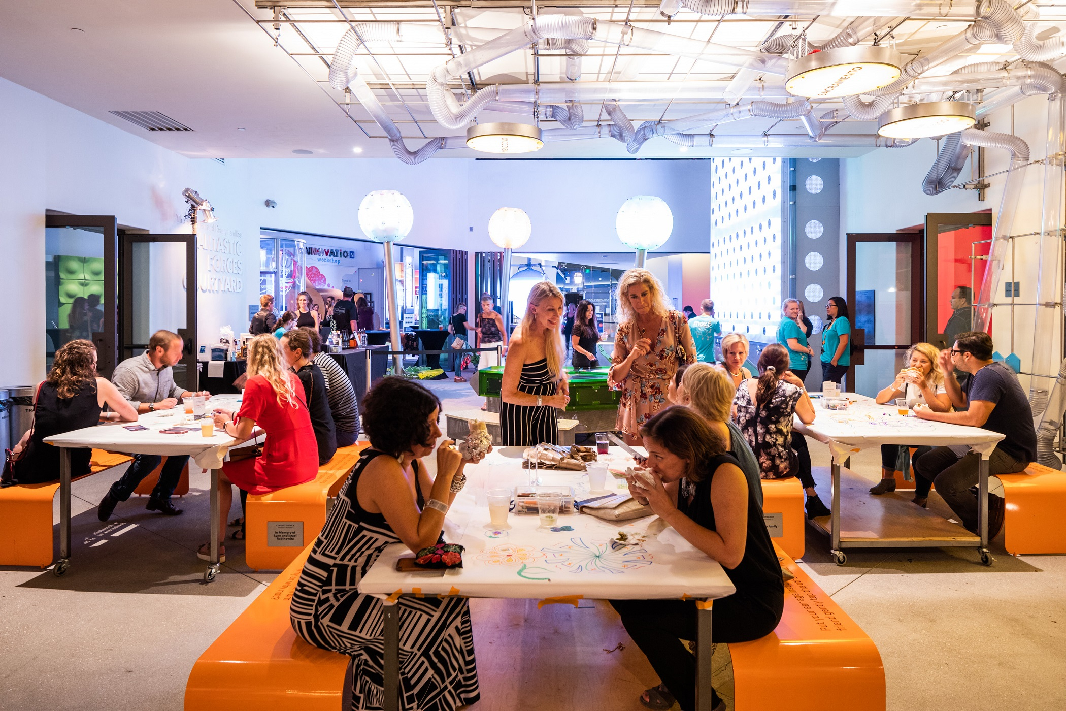 Fantastic Forces Courtyard Seating - J North Productions resize MOXI, The Wolf Museum of Exploration + Innovation