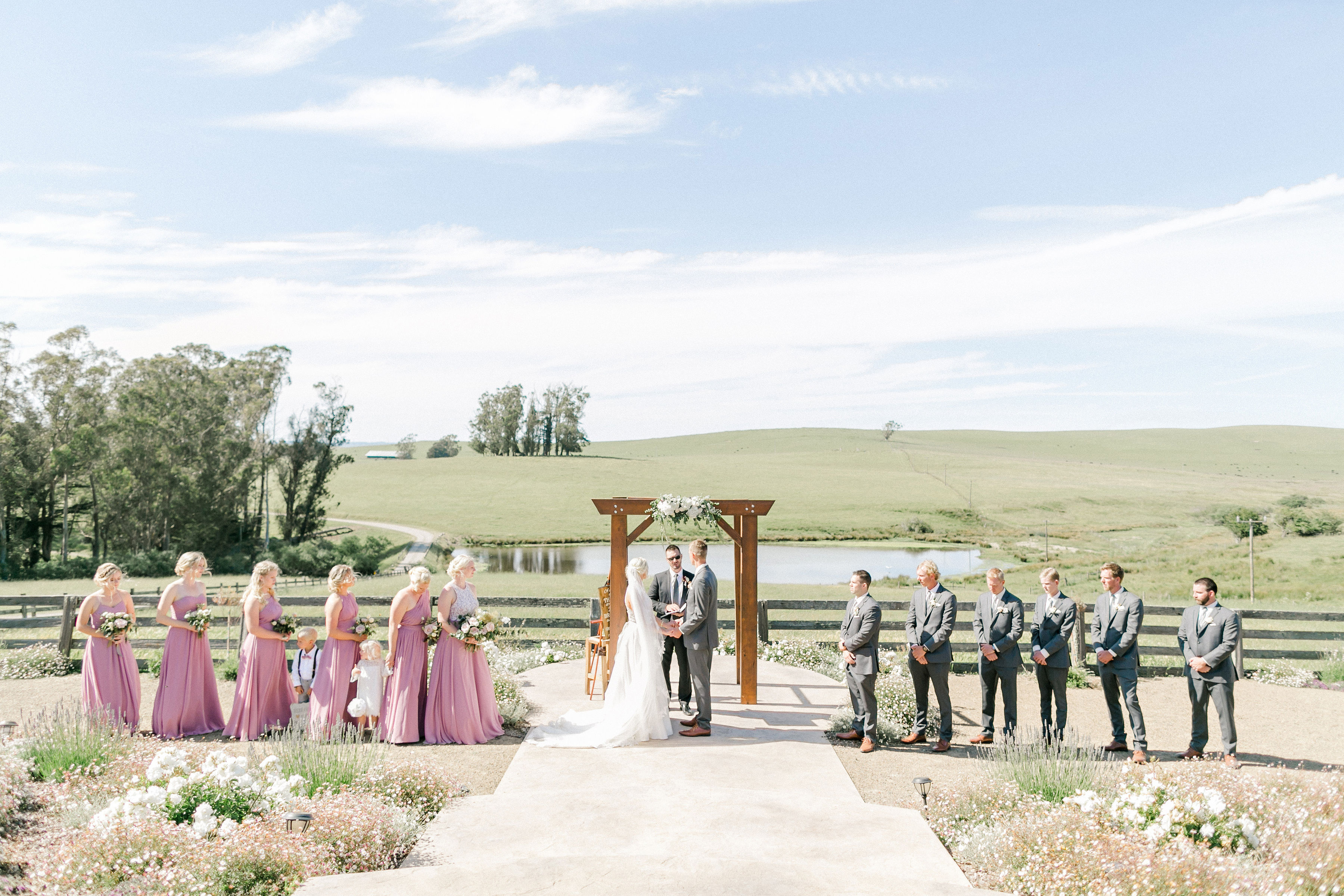 marin county wedding garden The Haven at Tomales