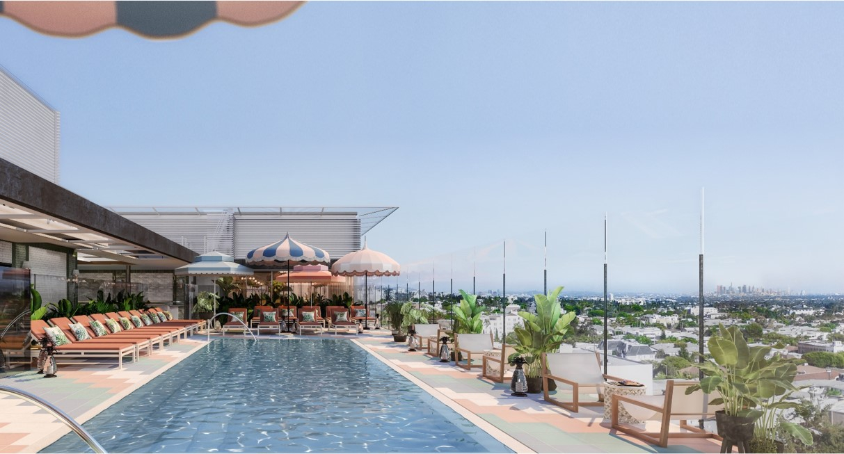 Rooftop Pool Pendry West Hollywood
