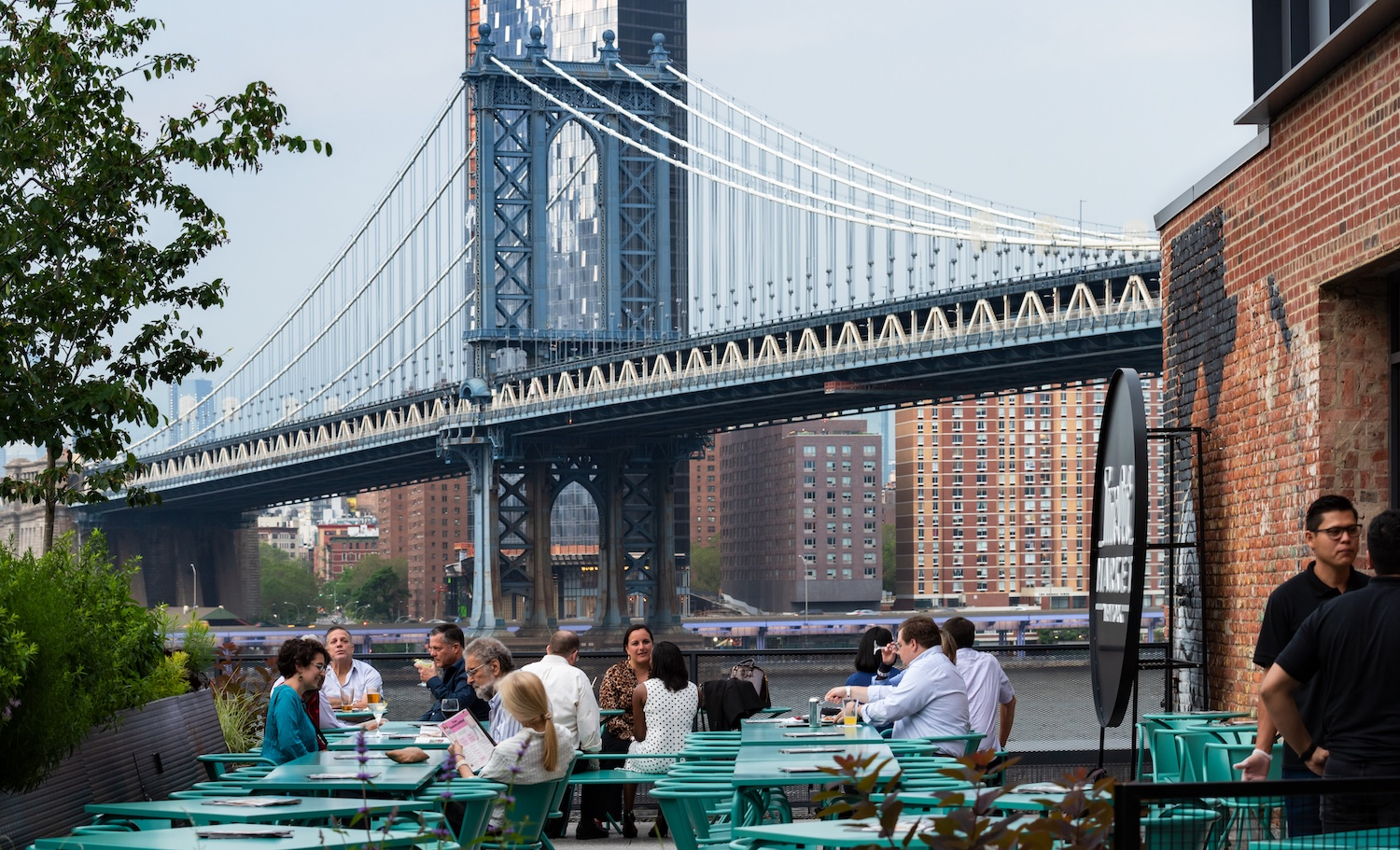 Manhattan Bridge view TimeOut Market New York