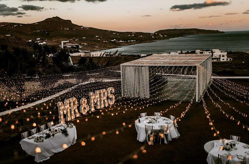 wedding-setup VIBHŪ Villas Mykonos