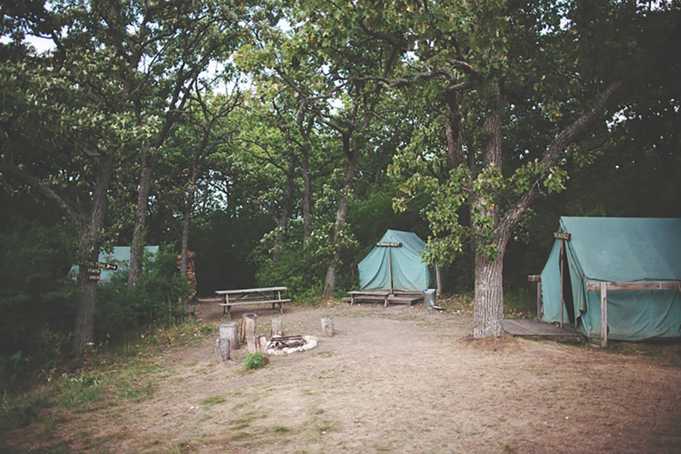 The perfect spot to for a summer campsite - Camp Wandawega, Wisconsin.