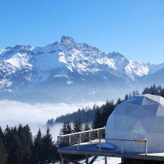 Stay In An  Eco-Luxury Snow Covered Pod In The Swiss Alps