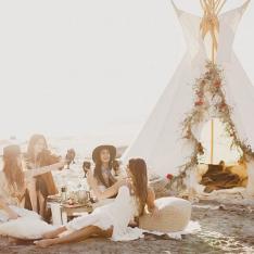 How to Host a Wild Beach Camp Bachelorette by Tinker Tin Trailer Co.