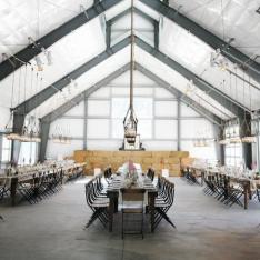 Garden Party in a Historic Warehouse Space