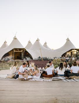 Desert landscape venue